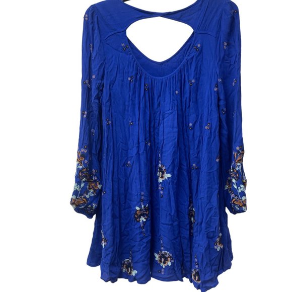 Free People Dress size L, Blue Floral - Picture 4 of 7